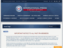 Tablet Screenshot of internationalpress.org